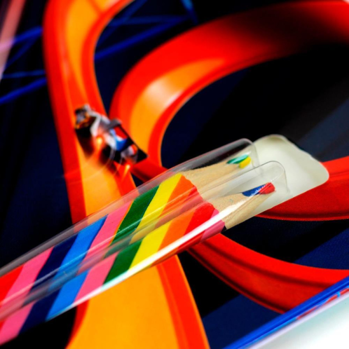 Livro Infantil Colorir Lapis Arco Iris Hot Wheels Auge App Representa Es