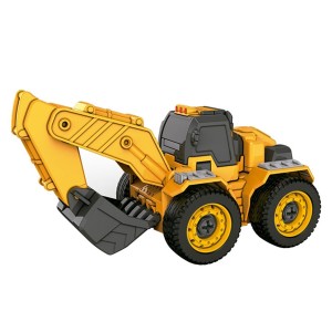 Megaformers Guardian - Robô Escavadeira Amarelo 13cm-BR2024-24736