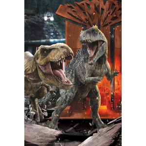 Quebra Cabeça 3d - T-rex Vs Triceratops Jurassic World 150pcs-BR2112-33800