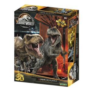 Quebra Cabeça 3d - T-rex Vs Triceratops Jurassic World 150pcs-BR2112-40416