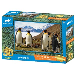 Quebra Cabeça 3d - Animal Planet Família Pinguim 100pcs-BR2116-60720