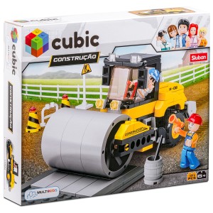 Blocos Cubic Construção Rolo Compressor 171pcs-BR828-63347