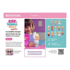 Cry Babies Magic Tears Dress Me Up (coleção 1) Display 12 Pcs-BR1870-46474