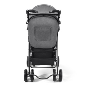 Carrinho Passeio Flick Multikids Baby Preto Com Cinza-BB445-13195