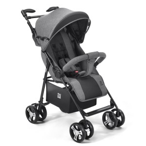 Carrinho Passeio Flick Multikids Baby Preto Com Cinza-BB445-54023