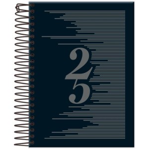 Agenda 2025 Compacta Preta 176f.123x170mm-116377-37322