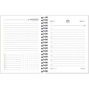 Agenda 2025 Compacta Preta 176f.123x170mm-116377-50182