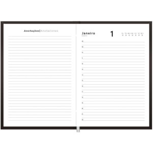 Agenda Permanente Preta Executiva 192f.145x205mm-119380-83543