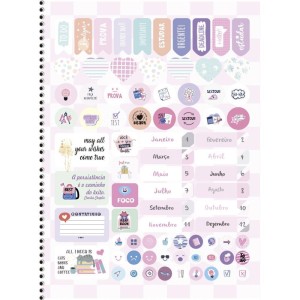 Agenda/planner Permanente Estudo 84f.179x241mm-116401-22286