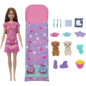 Barbie Family Festa Do Pijama Com Cachorrinh-113068-88004