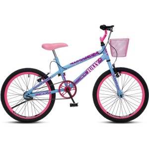 Bicicleta Aro 20 Jully Azul C/cestinha-115807-28190