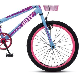 Bicicleta Aro 20 Jully Azul C/cestinha-115807-91635