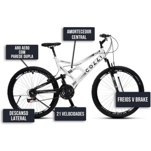 Bicicleta Aro 26 Aero Branca-115811-59824