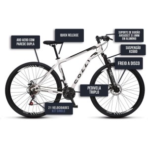 Bicicleta Aro 29 Athena Branca-115814-72509