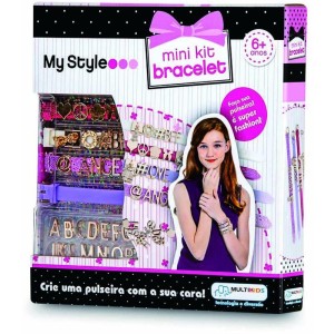 Bijuteria E Micanga My Style Kit Pulseiras C/letra-114468-43333