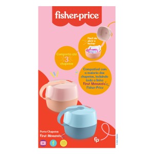 Porta Chupetas Soft Fisher Price Rosa-BB1079-48652