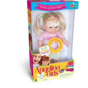 Boneca Com Mecanismo Angelina Aprendendo Ingles 33c-114350-20379