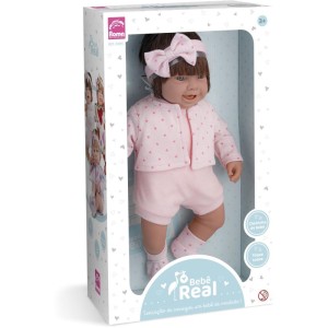 Boneca Bebe Real Com Cabelo (s)-114995-80393