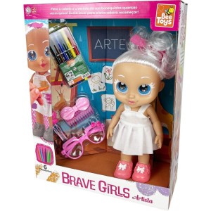 Boneca Brave Girls Artista 31cm C/can-115727-28677