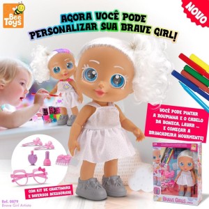 Boneca Brave Girls Artista 31cm C/can-115727-76913