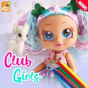 Boneca Club Girls Pintura 29cm C/cane-115721-33534