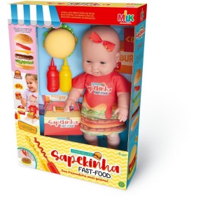 Boneca Sapekinha Fast Food Hamburguer-114360-24366