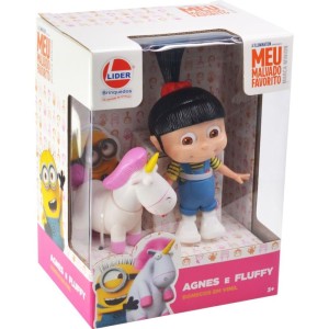 Boneco E Personagem Agnes E Fluffy Vinil 16cm-114986-23156