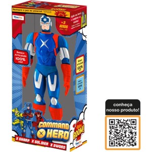 Boneco E Personagem Hero X-soldier 40cm Vinil-114267-50530