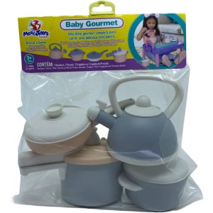 Brincando De Casinha Kit Panelas Baby Gorumet 4 Pcs-115874-69851