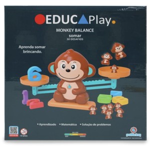 Brinquedo Educativo Educaplay Monkey Balance Somar-114768-73927