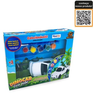 Brinquedo Para Colorir Carro Dino Para Pintar C/guach-114253-87980