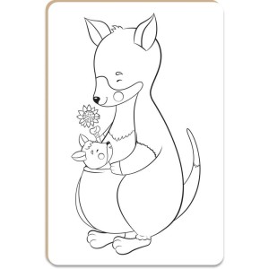 Brinquedo Para Colorir Kit Pintura Mamae E Bebe-115552-15141