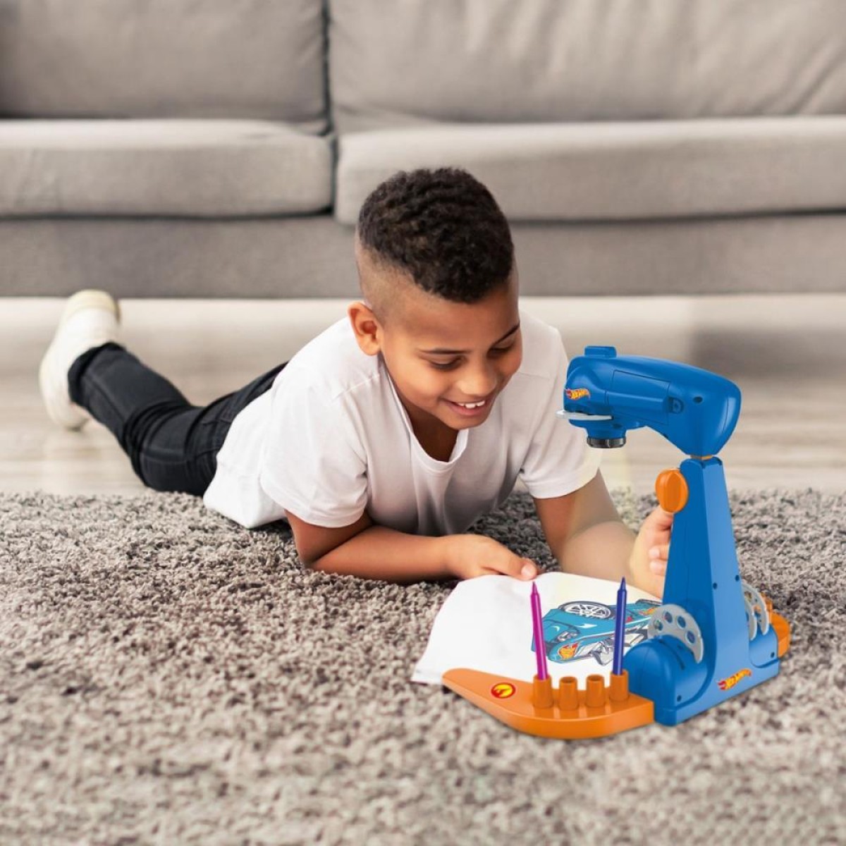 Brinquedo Para Colorir Mesa Projetora Hot Wheels-114467-54681