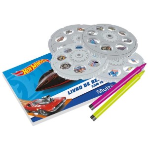 Brinquedo Para Colorir Mesa Projetora Hot Wheels-114467-71723
