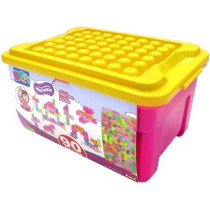 Brinquedo Para Montar Super Caixa Divertida Rosa 90p-115516-80961