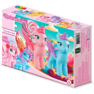 Brinquedo Para Montar Unicornios C/02unid.(s)-115229-27217