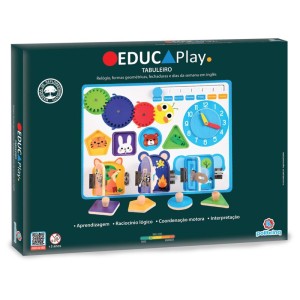 Brinquedo Pedagogico Madeira Educaplay Tabuleiro-114770-44232