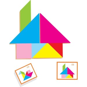 Brinquedo Pedagogico Madeira Tangram 7 Pecas-115551-28898