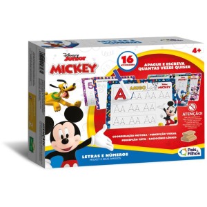 Brinquedo Pedagogico Mickey Letras E Numeros 16ativ-115455-63172