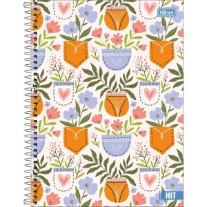 Caderno 01x1 Capa Dura Hit Feminino 80fls 50g.-115702-50830