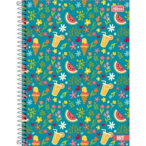 Caderno 01x1 Capa Dura Hit Feminino 80fls 50g.-115702-61825