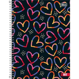 Caderno 01x1 Capa Dura Hit Feminino 80fls 50g.-115702-73280