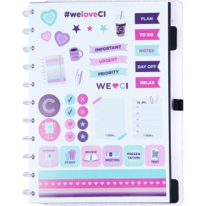 Caderno Inteligente Grande Ice Pink 80fls.-114182-39352