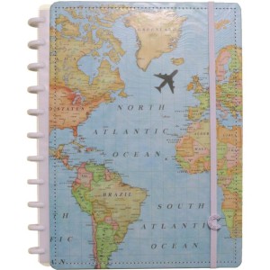 Caderno Inteligente Grande Mapa Mundi Az 80fls.-088284-21884