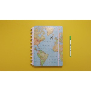 Caderno Inteligente Grande Mapa Mundi Az 80fls.-088284-28688