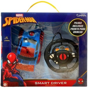 Carrinho Controle Remoto Spider-man Smart Driver 3f/pil-115661-95837