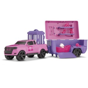 Carrinho Trailer Pets Rosa C/acessorios-114399-98089