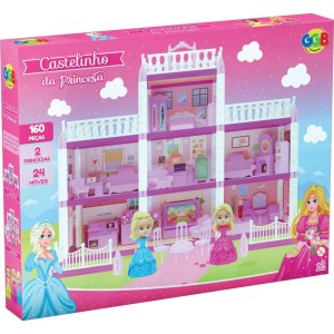 Casinha De Boneca Castelinho Da Princesa 160pcs-114729-29157