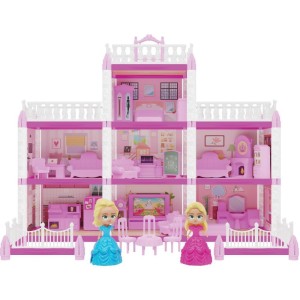 Casinha De Boneca Castelinho Da Princesa 160pcs-114729-83064