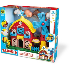 Cenario Tematico (playset) Celeiro Farmer C/4 Bichinhos-114316-72204